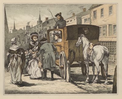 Illustratie voor The Diverting History of John Gilpin door William Cowper door English School