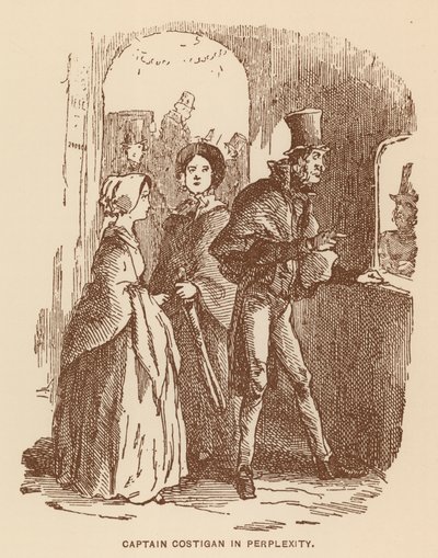 Illustratie voor The History of Pendennis door Thackeray door English School