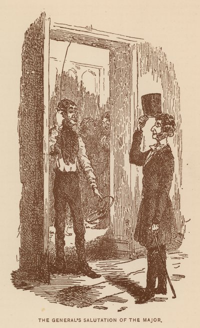 Illustratie voor The History of Pendennis door Thackeray door English School