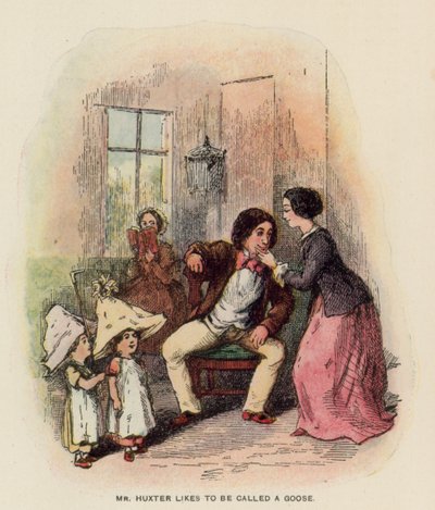 Illustratie voor The History of Pendennis door Thackeray door English School