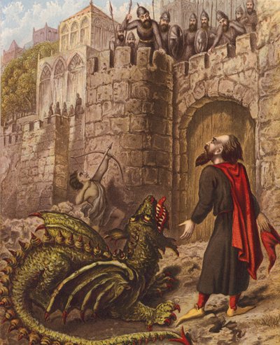 Illustratie voor The Holy War door John Bunyan door English School