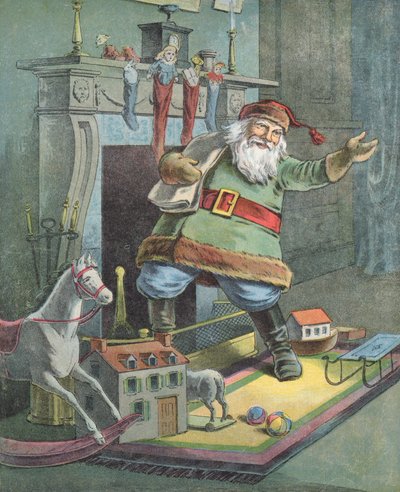 Illustratie voor De Nacht Voor Kerstmis door English School