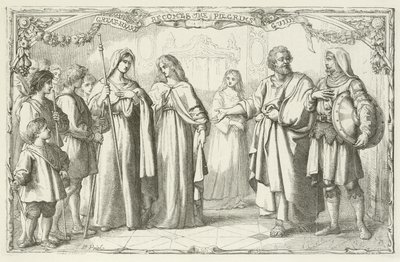 Illustratie voor De Pelgrimsreis van John Bunyan door English School