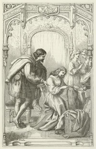 Illustratie voor De Pelgrimsreis van John Bunyan door English School