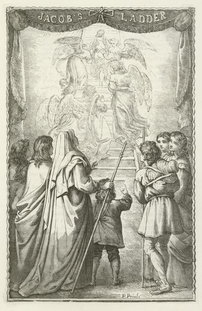Illustratie voor De Pelgrimsreis van John Bunyan door English School