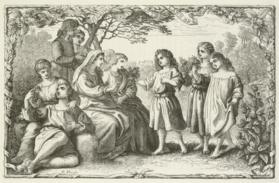 Illustratie voor De Pelgrimsreis van John Bunyan door English School