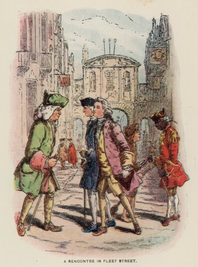 Illustratie voor The Virginians door Thackeray door English School