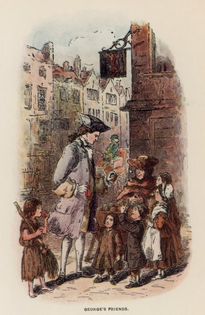 Illustratie voor The Virginians door Thackeray door English School