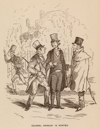 Illustratie voor Vanity Fair door Thackeray door English School