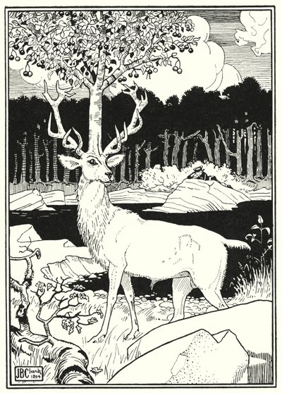 Illustratie voor de Avonturen van Baron Munchausen (gravure) door English School