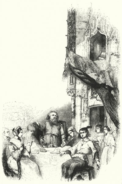 Illustratie voor de opera La Juive door Fromental Halevy (gravure) door English School