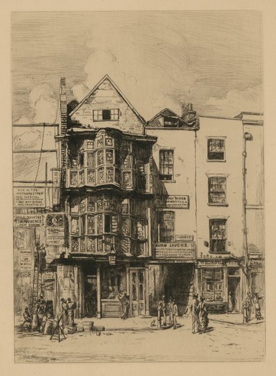 Illustratie van het Sir Paul Pindar Stout House door English School