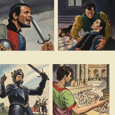 Afbeeldingen uit Shakespeare door English School