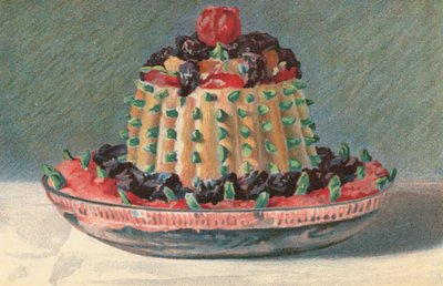 Imperial Tipsy Cake (kleurenlitho) door English School