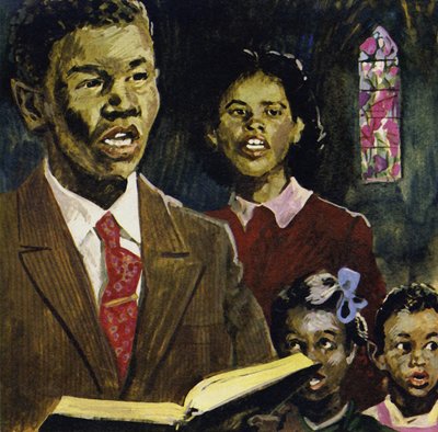 In New York raakte Dvořák geïnteresseerd in zwarte spirituals door English School