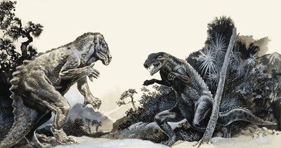 Op zoek naar dinosauriërs door English School
