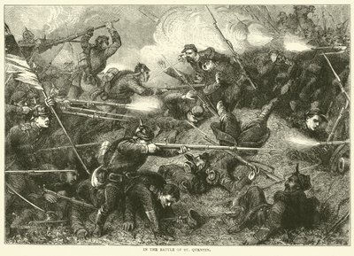 In de Slag bij St Quentin, januari 1871 door English School