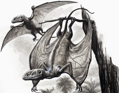In de dagen van de dinosauriërs: jagers vanaf een hoogte door English School
