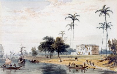 In de Garden House Reach, Calcutta door English School