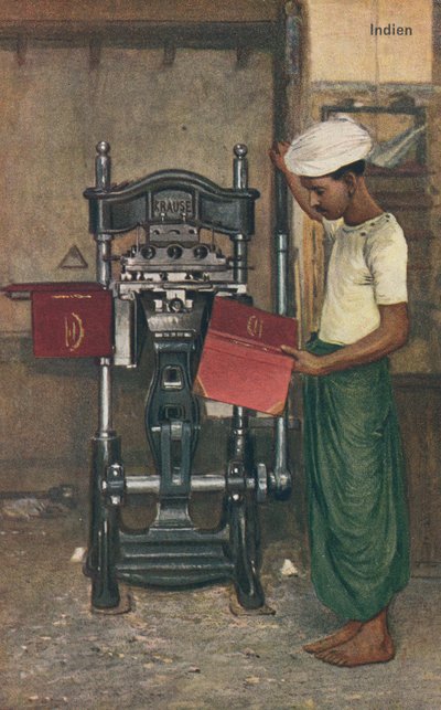 Indiase machine-operator door English School