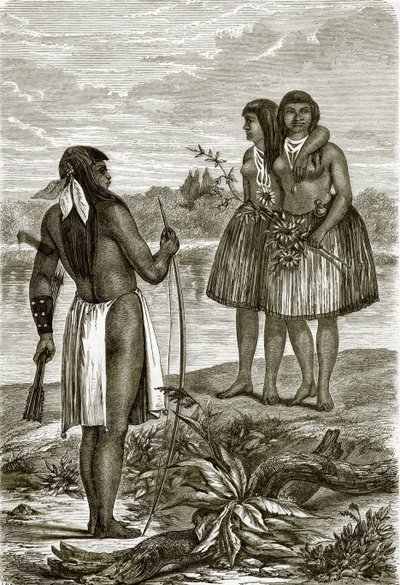 Indianen van de Rio Colorado door English School