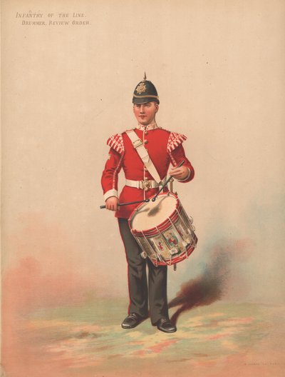 Infanterie van de Linie, Trommelaar, Review Order door English School