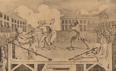 Toediening van de Knout in Rusland door English School