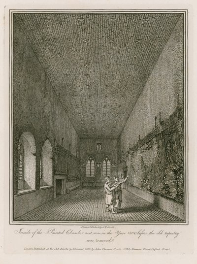 Binnenkant van de Beschilderde Kamer door English School
