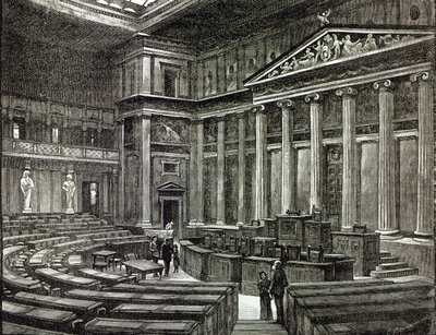 Interieur van het Parlement, Wenen, uit 