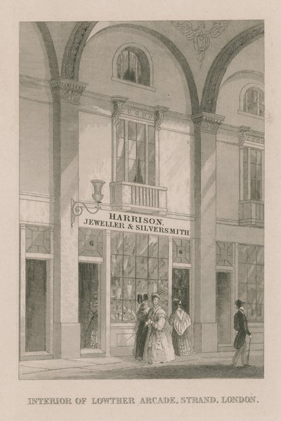 Interieur van Lowther Arcade door English School