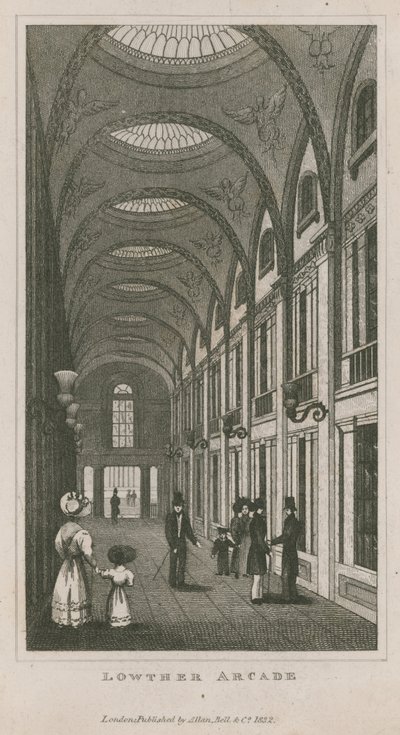 Interieur van Lowther Arcade door English School