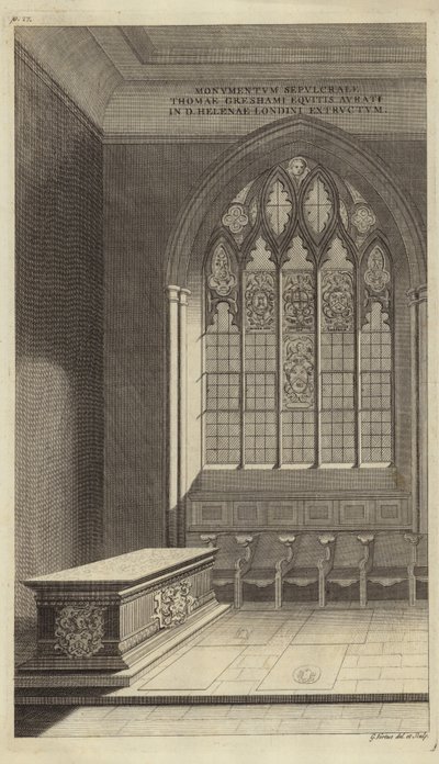 Interieur van St Helens Bishopsgate door English School