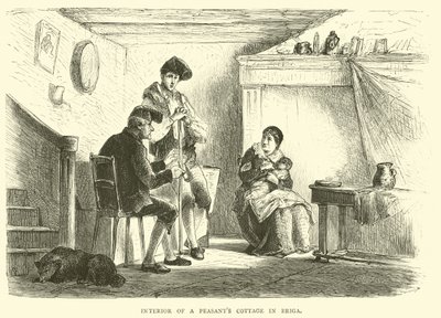 Interieur van een boerenhuisje in Briga door English School