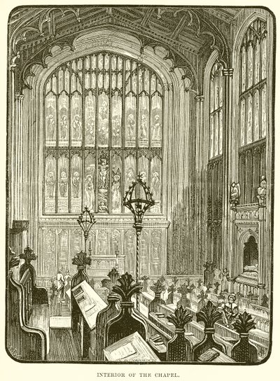 Interieur van de kapel door English School