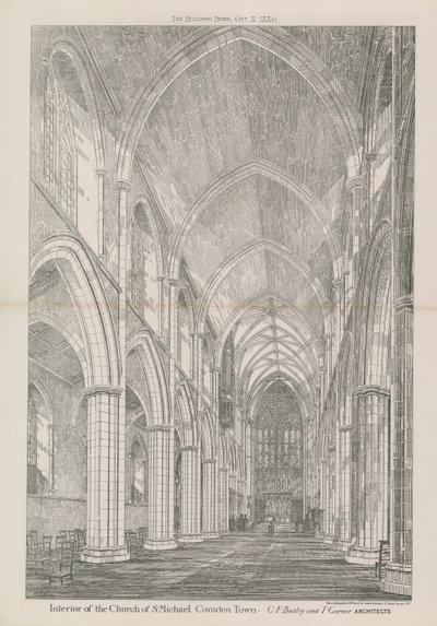 Interieur van de Kerk van St. Michael door English School