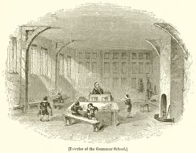 Interieur van de Grammatica School door English School