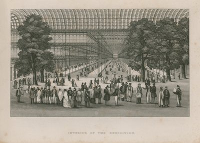 Interieur van de Grote Tentoonstelling, 1851 door English School
