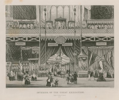 Interieur van de Grote Tentoonstelling, 1851, Egypte, Turkije & Griekenland door English School