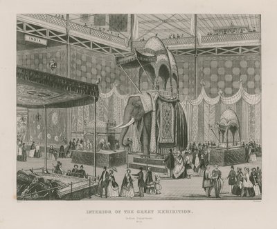 Interieur van de Grote Tentoonstelling, 1851, Indiase Afdeling door English School