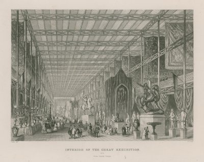 Interieur van de Grote Tentoonstelling, 1851, vanuit de Tempel van Dante door English School