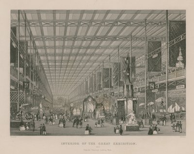 Interieur van de Grote Tentoonstelling, 1851, vanuit het Transept kijkend naar het westen door English School