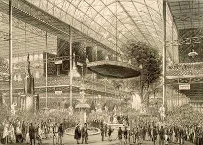 Interieur van de Grote Tentoonstelling, Grote staatsopening 1 mei 1851 door English School