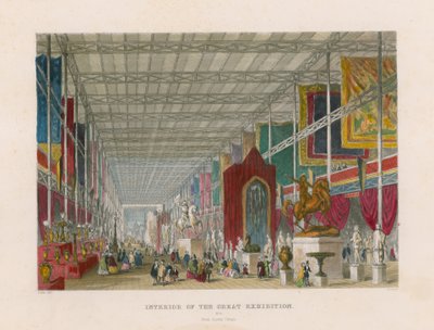 Interieur van de Grote Tentoonstelling, vanuit Dantes Tempel door English School