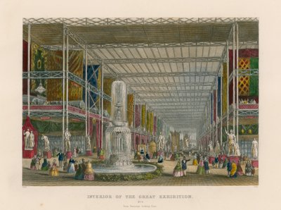 Interieur van de Grote Tentoonstelling, vanuit het transept oostwaarts kijkend door English School