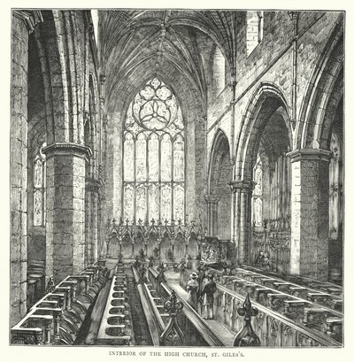 Interieur van de Hoge Kerk, St Giles