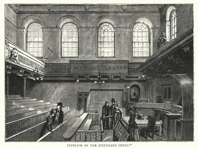 Interieur van het Justiciary Court door English School