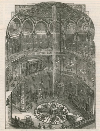 Interieur van de Panopticon, Leicester Square, Londen door English School