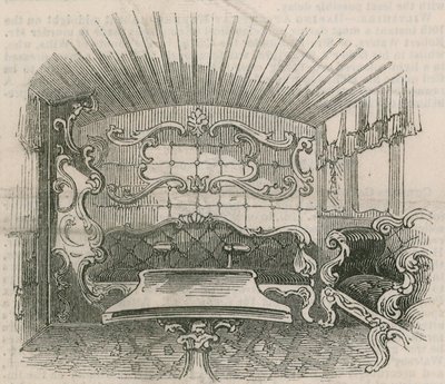 Interieur van de Koninklijke spoorwegwagon door English School