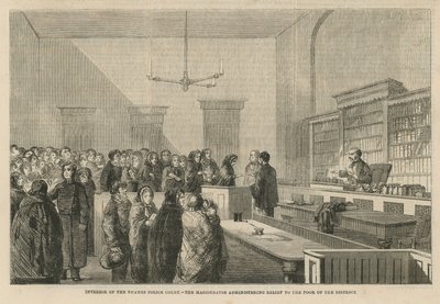 Interieur van de Thames Police Court door English School