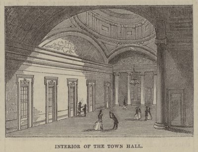 Interieur van het Stadhuis door English School